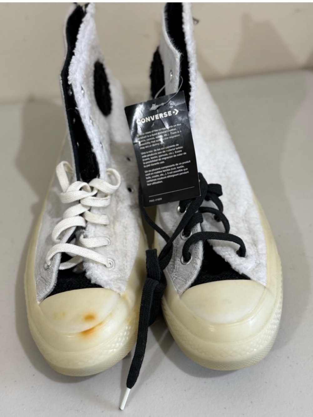 Converse all STAR High-Top Sneakers in White, Black and Cream Rubber